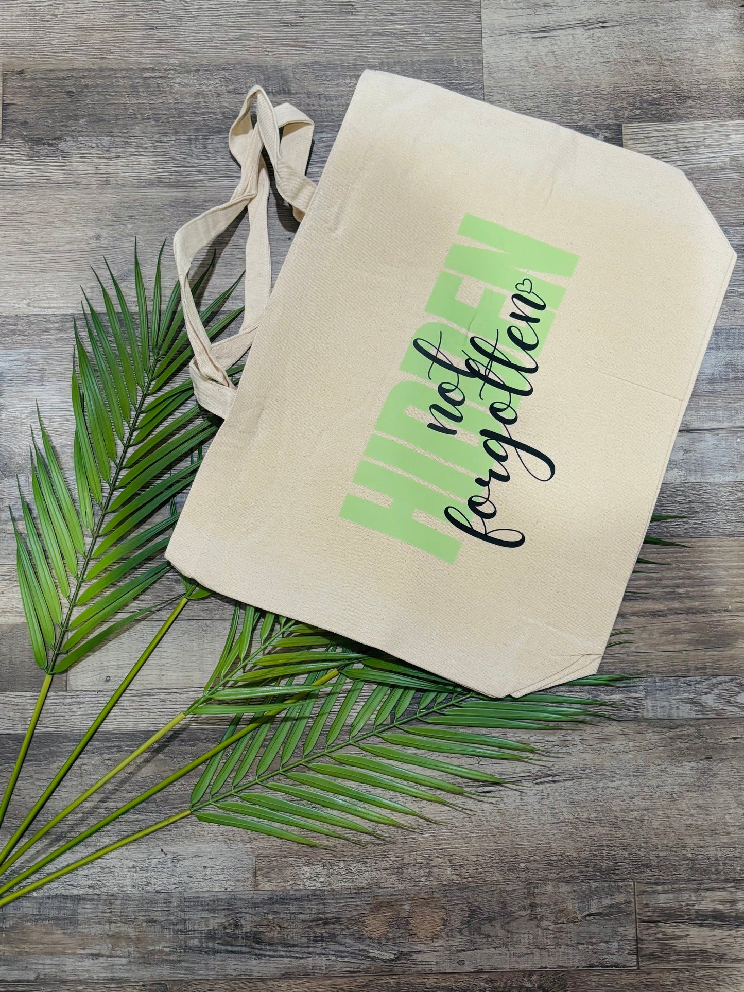 Hidden Not Forgotten Tote (Green)