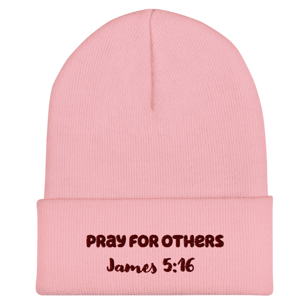 Pray for Others Beanie Pink/Red