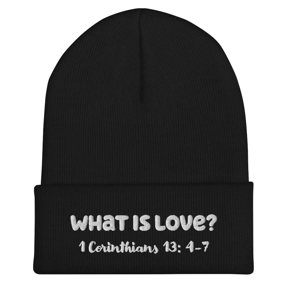 What is Love? Beanie Black/White