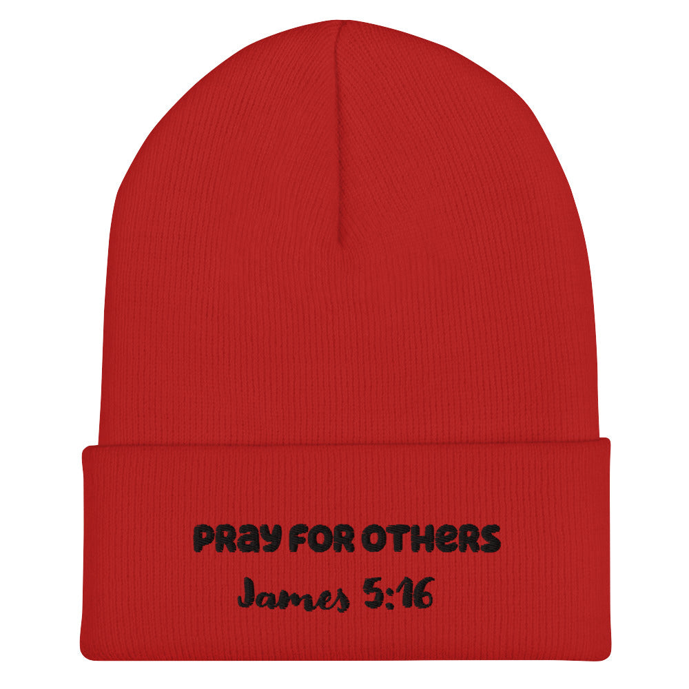 Pray for Others Beanie Red/Black